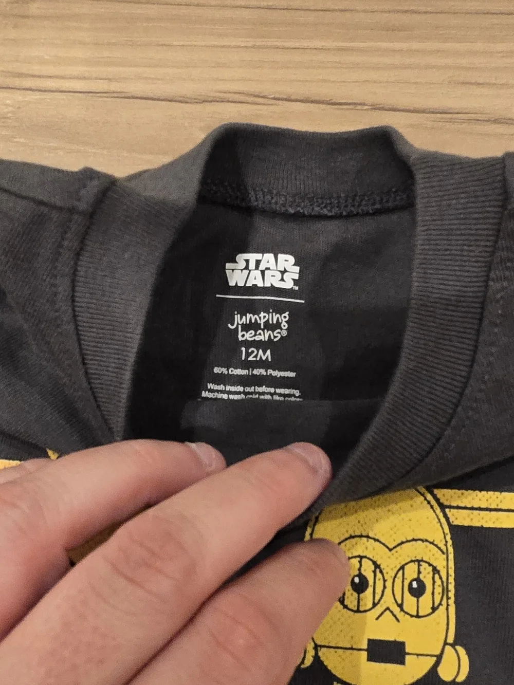 🌻 NWT Star Wars Droids Rebel Graphic Tee Shirt Size 12M